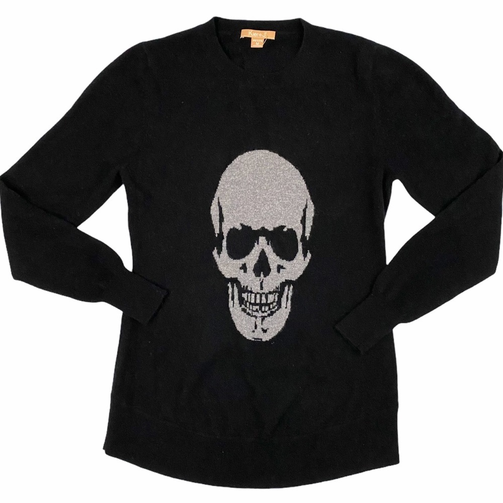 KIER + J cashmere skull pullover